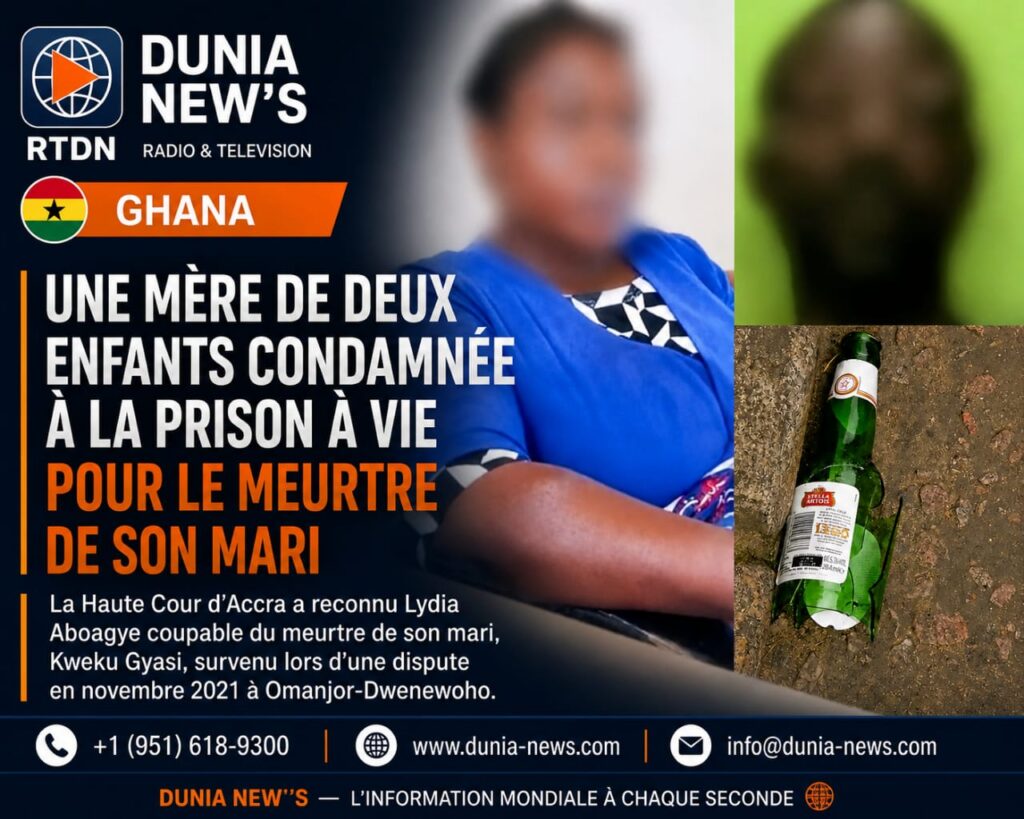 Ghana : Une mère de deux enfants condamnée à la prison à vie pour le meurtre de son mari