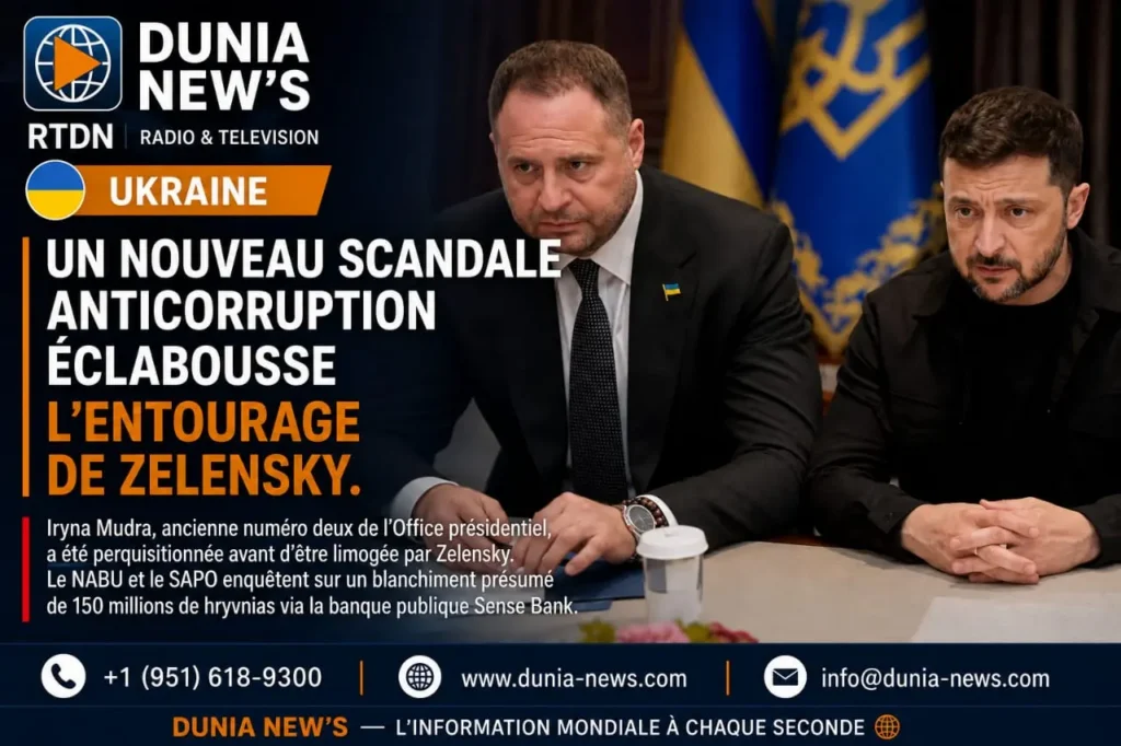 Ukraine : Un nouveau scandale anticorruption éclabousse l’entourage de Zelensky
