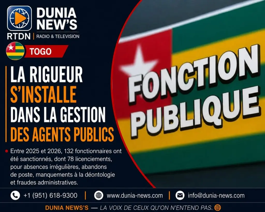 Togo : La rigueur s’installe dans la gestion des agents publics