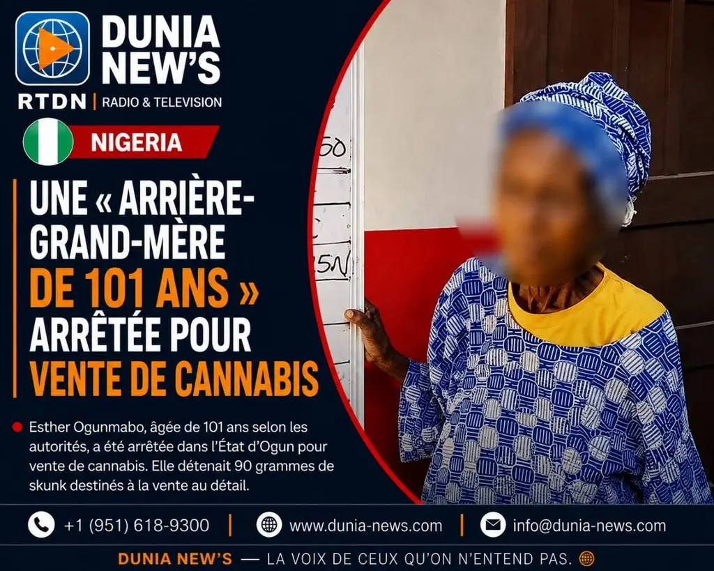 NIGERIA | Une « arrière-grand-mère de 101 ans » arrêtée pour vente de cannabis