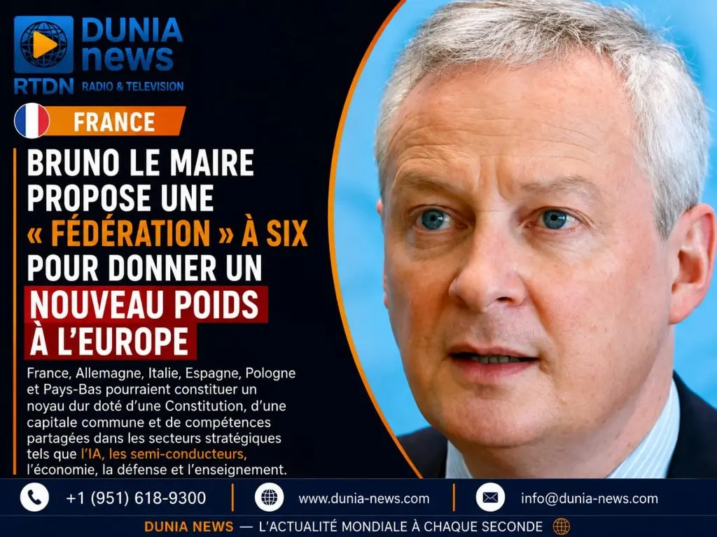 France : Bruno Le Maire propose une « Fédération » à six pour donner un nouveau poids à l’Europe