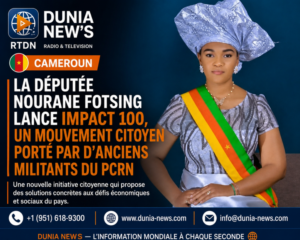 Cameroun : La députée Nourane Fotsing lance Impact 100, un mouvement citoyen porté par d’anciens militants du PCRN.