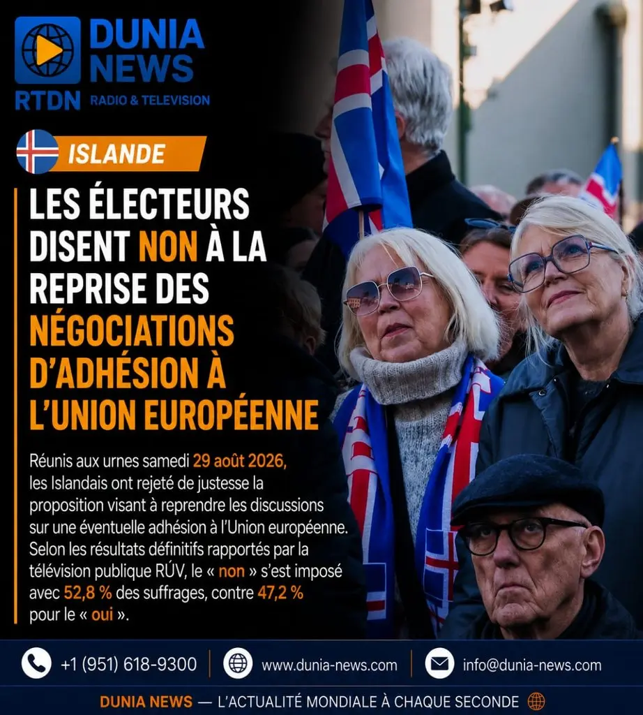 Islande : les électeurs disent non à la reprise des négociations d’adhésion à l’Union européenne