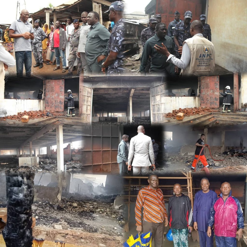 Togo/Anié 1 : Un incendie nocturne laisse le marché central dans la désolation