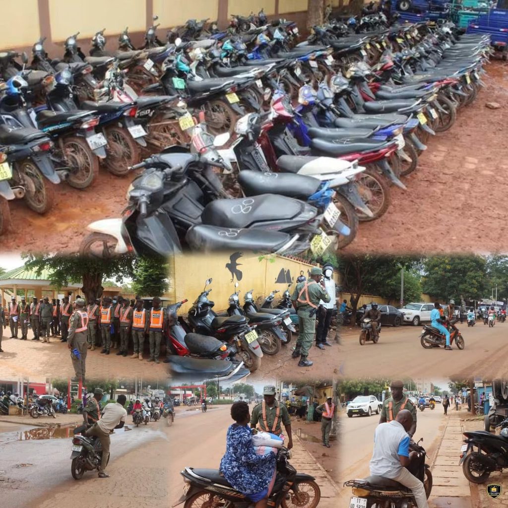 Burkina Faso : À Ouagadougou, plus de 1 700 motos mises en fourrière pour défaut de casque