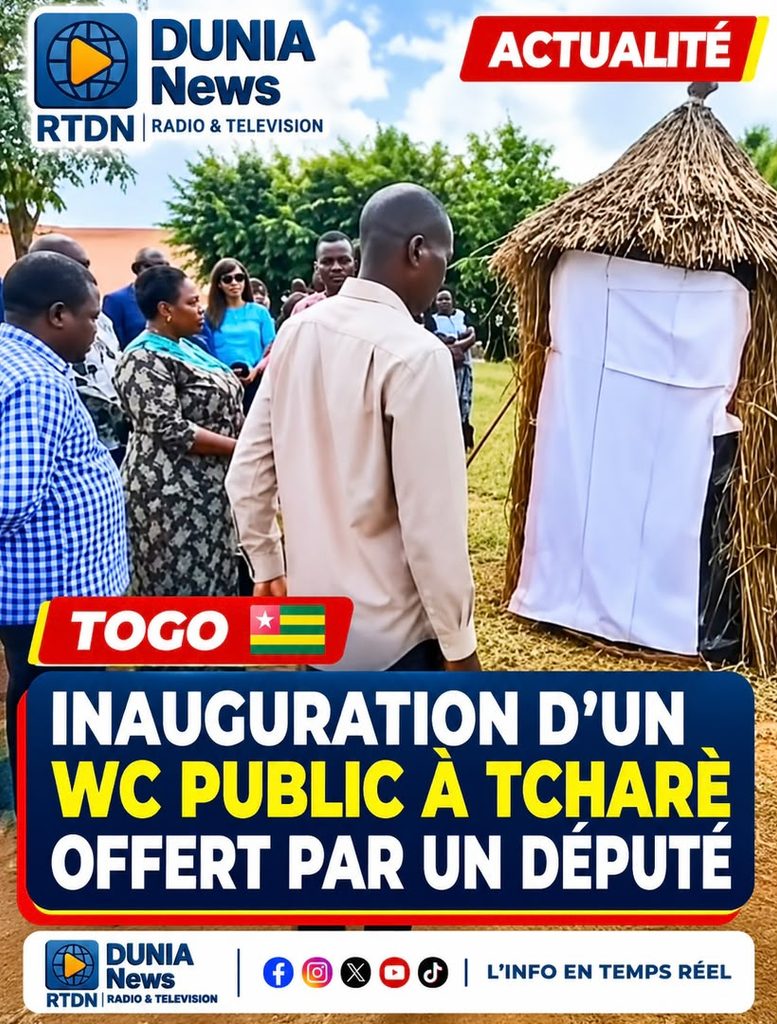 TOGO : APRÈS PLUS DE 20 ANS DE POUVOIR DE FAURE GNASSINGBÉ, L’INAUGURATION D’UN WC PUBLIC RELANCE LE DÉBAT SUR LA GOUVERNANCE